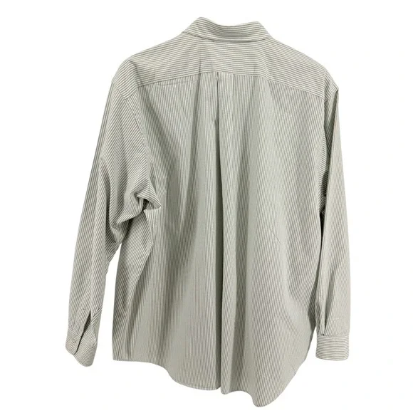 Ralph Lauren Button Down Mens 2XB Pre-Owned Shirt White Striped Classic Fit - Picture 6 of 11